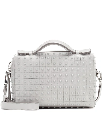 Tod's Gommino Leather Shoulder Bag In White