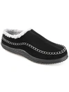 Vance Co. Godwin Moccasin Clog Slippers In Grey