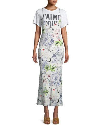Cinq À Sept Emmalyn V-neck Multi-print Silk Dress