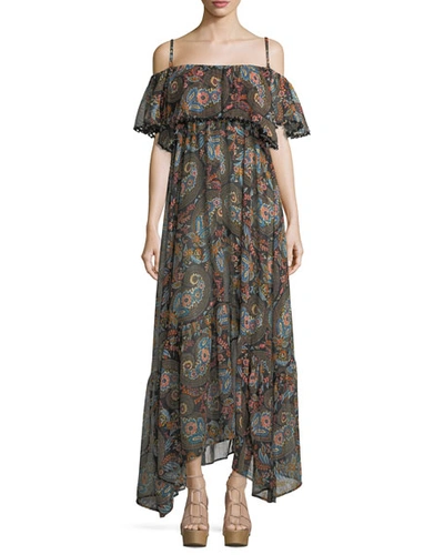 Anjuna Celestina Off-the-shoulder Printed Maxi Dress