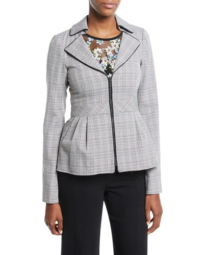 Nanette Lepore Star Crossed Zip Peplum Jacket