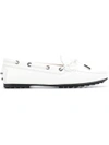 Tod's Gommino Driving Shoes In White