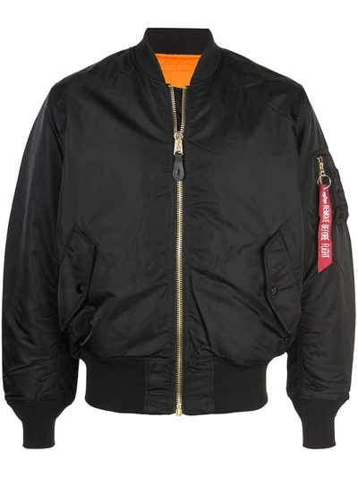 Alpha Industries L-2b Scout Bomber Jacket In Black