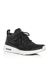 Nike Women's Air Max Thea Ultra Flyknit Lace Up Sneakers In Geranium/ Geranium