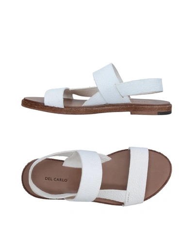 Del Carlo Sandals In White