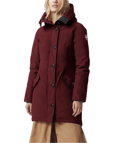Canada Goose Rossclair Parka In Red