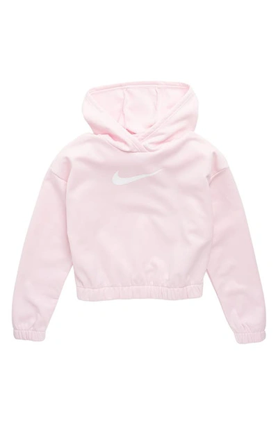 Nike Therma-fit Big Kids' (girls') Pullover Hoodie In Pink