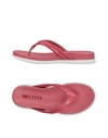 Prada Toe Strap Sandals In Pastel Pink