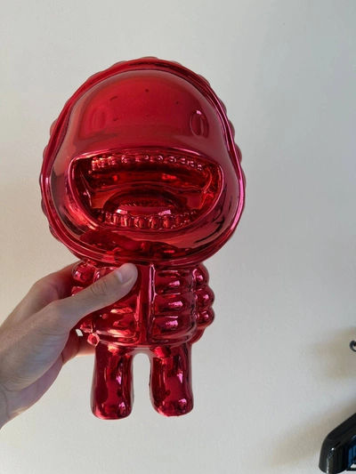 Pre-owned Moncler Gremlin Doll In Red
