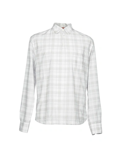 Barena Venezia Checked Shirt In Light Grey