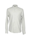 Hardy Amies Solid Color Shirt In Light Grey
