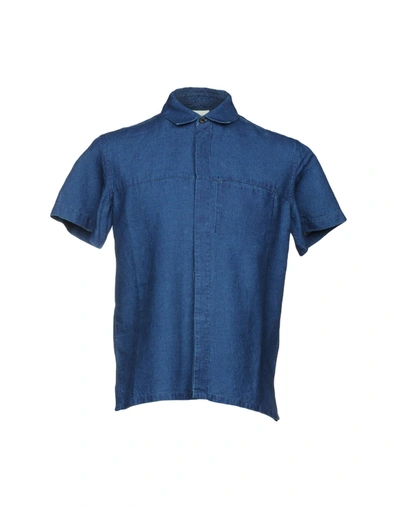Simon Miller Linen Shirt In Blue