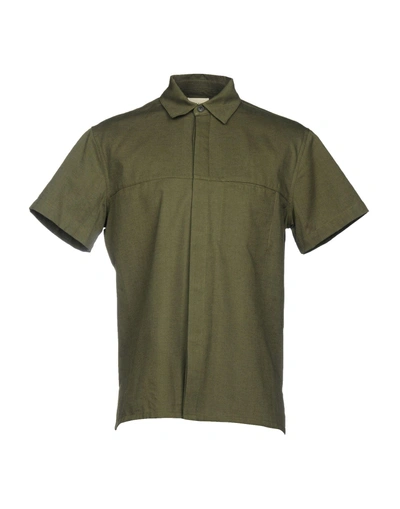 Simon Miller Solid Color Shirt In Military Green
