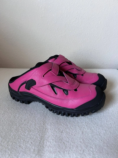 Pre-owned Kiko Kostadinov Wessex Sabo Mule Shoes In Shock Pink