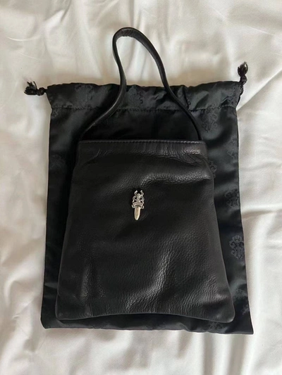 Pre-owned Chrome Hearts Dracula Dinner Purse Bag In Black