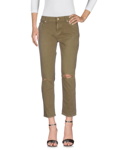 7 For All Mankind Jeans In Military Green