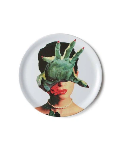 Pre-owned Undercover Mad Store Japan Melanin Resin Dish-wear Plate In White