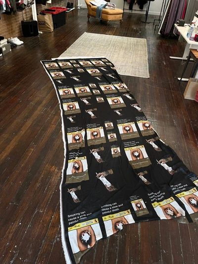 Pre-owned Alexander Digenova Silk Huge Oversized Blanket Scarf Barths In Black