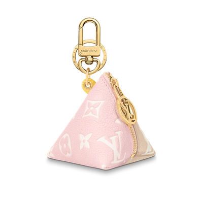 Pre-owned Louis Vuitton Charm For Berlingot Bags And Key Ring In Pink