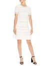 Sandro Stretch Knit Dress In Natural