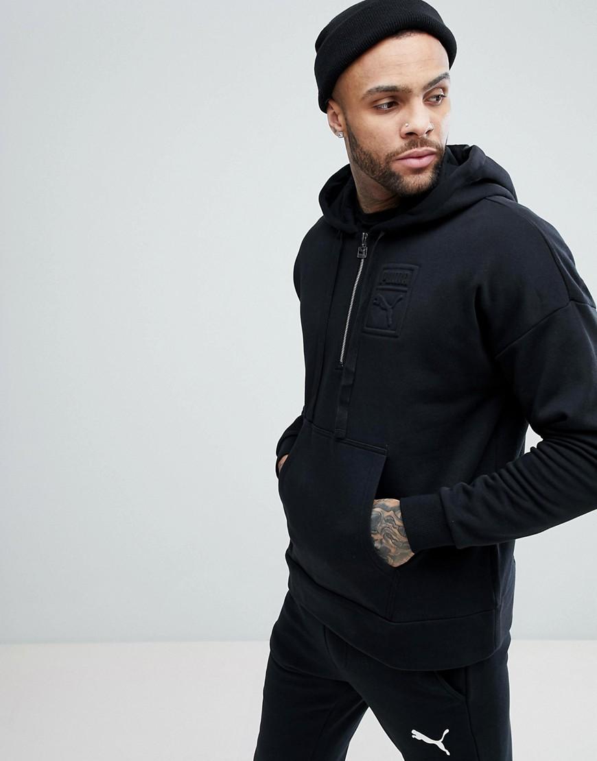 puma archive half zip