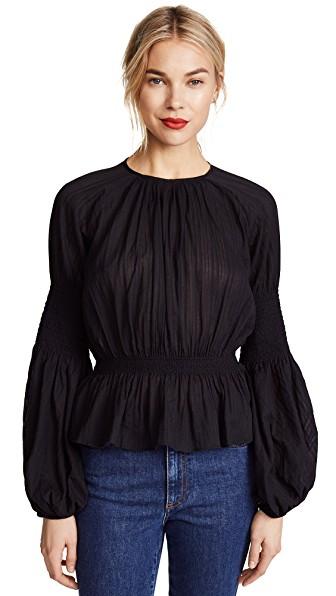 Acler Baree Top In Black | ModeSens
