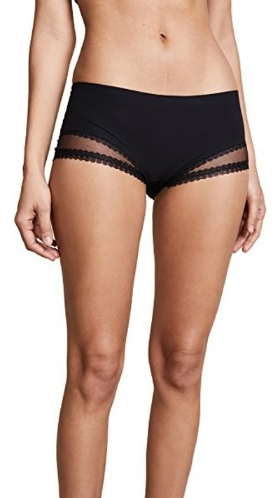 La Perla Moostone Boy Shorts In Black/blue