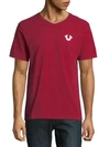 True Religion Activewear Logo Shirt In Ruby Red