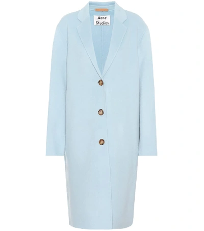 Acne Studios Avalon Wool And Cashmere Coat In Blue