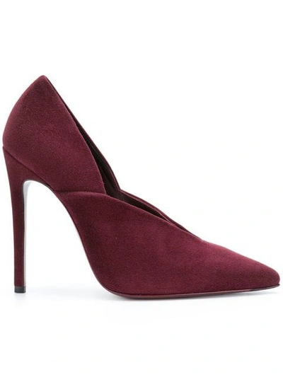 Victoria Beckham Pointed Toe Pumps In Red