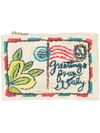 Kayu Postcard Embroidered Clutch Bag