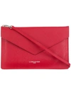 Lancaster Logo Stamp Clutch In Red