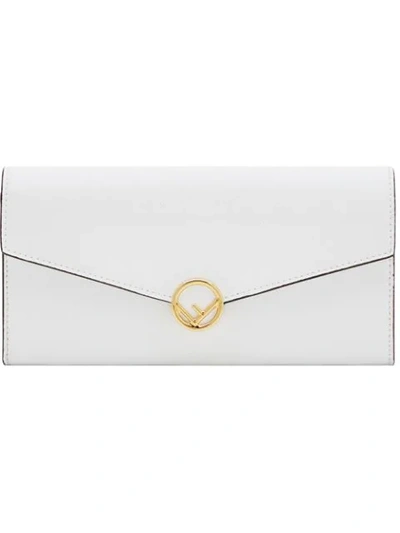 Fendi Envelope Handbag In White