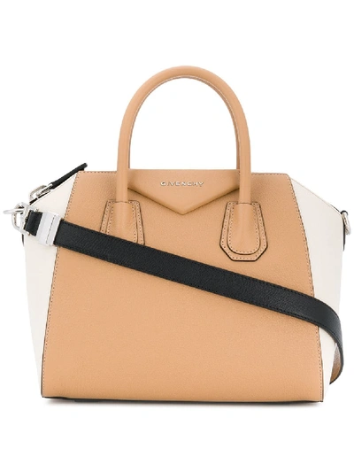 Givenchy Beige And White Small Antigona Bag In 270