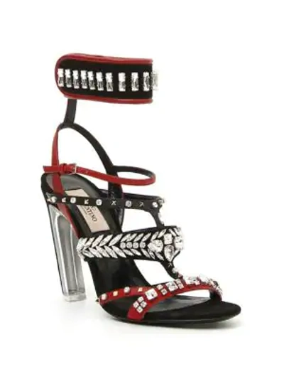 Valentino Garavani Odissey Runway Embellished Sandal In Multi