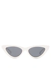 Le Specs - The Last Lolita Cat Eye Sunglasses - Womens - White Black