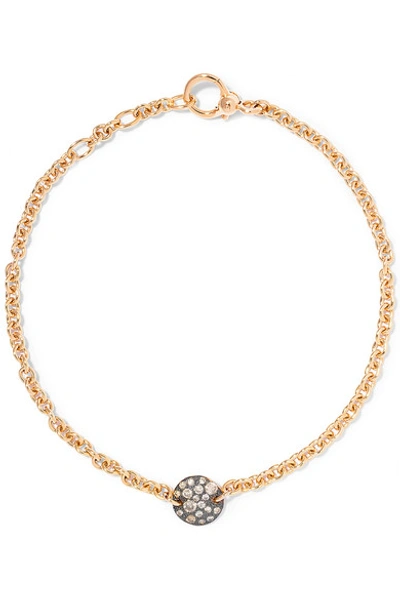 Pomellato Sabbia 18-karat Rose Gold Diamond Bracelet | ModeSens
