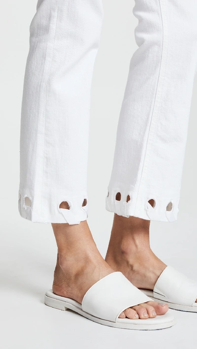 Victoria Victoria Beckham Mini Flare Jeans In Bright White