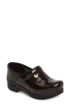 Dansko 'professional' Clog In Wine Striped Patent Leather