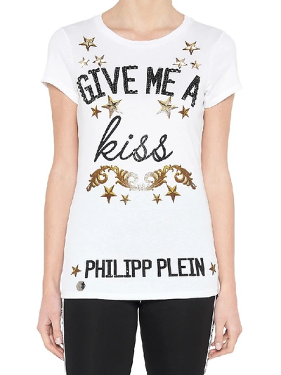 Philipp Plein Olev Cotton T-shirt In White
