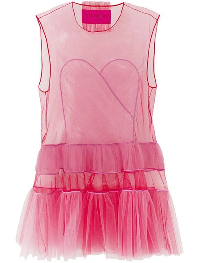 Viktor & Rolf Dress With Hole Short Dress In Pink