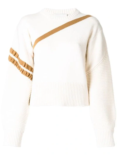 3.1 Phillip Lim / フィリップ リム Asymmetric Striped Sweater In Neutrals