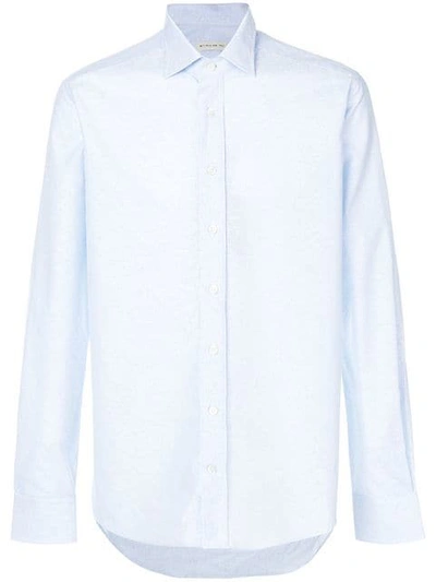 Etro Long Sleeve Shirt In Blue