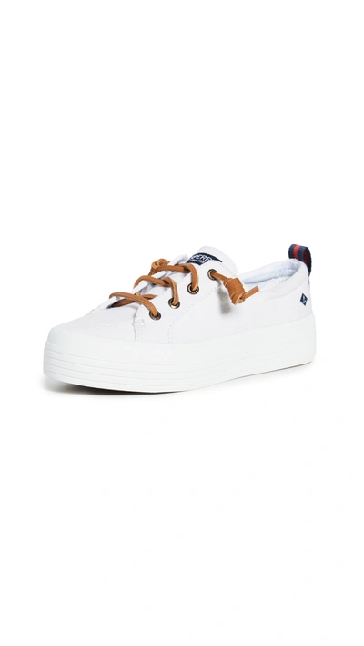 Sperry Crest Vibe Slip-on Platform Sneaker In White