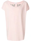 Faith Connexion Ny Boat Neck T-shirt In Baby Pink