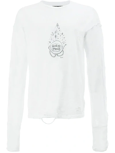 Mjb Marc Jacques Burton Mjb Long Sleeve T-shirt - White