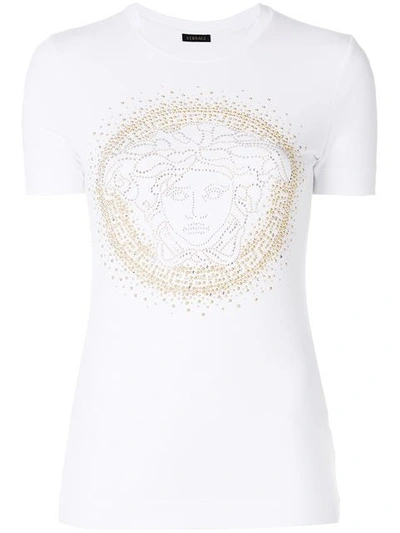 Versace Medusa Head T In White