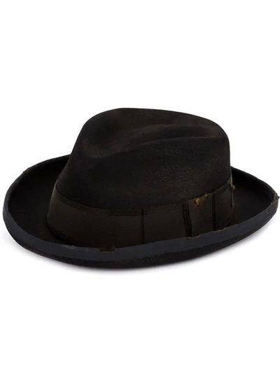 Horisaki Chewed Hat In Black