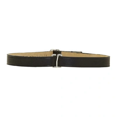 Maison Margiela Adjustable Strap Bracelet - Black In 963blk/silv