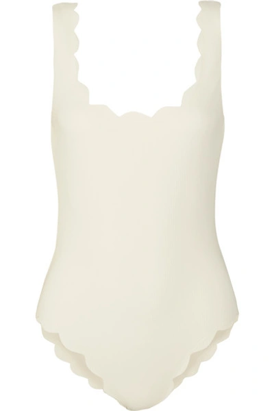 Marysia Scalloped Swimsuit In Coconut
